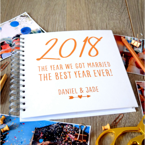 The Year We Got Married Personalised Memory Book