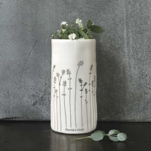 East of India Porcelain Handpicked Vase