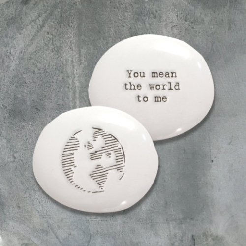 East of India Porcelain Pebble: The World