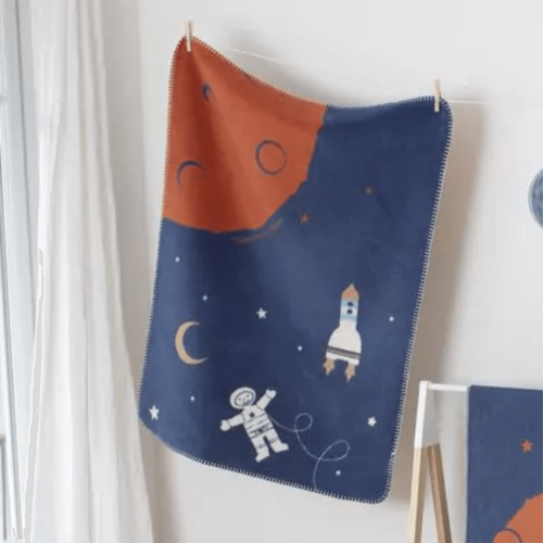 Personalised Space Baby Blanket