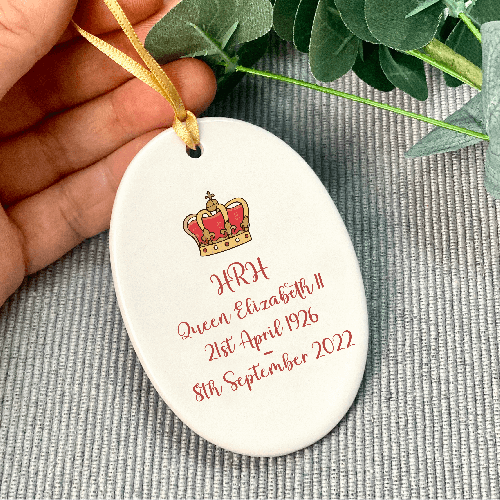 Queen Elizabeth II Ceramic Memorial Decoration