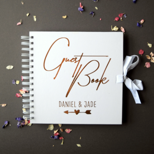 Personalised Arrow Wedding Guest Book