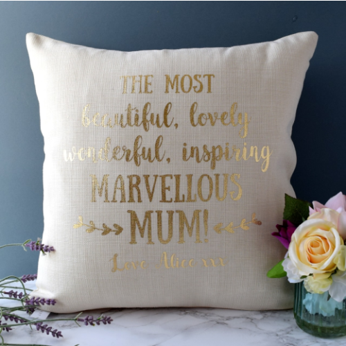 Personalised Marvellous Mum Cushion