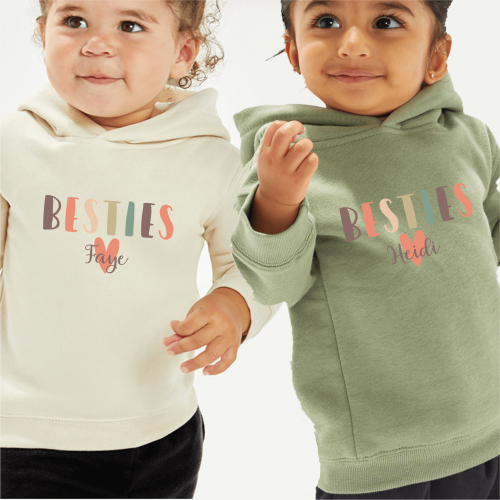 Personalised Besties Kids Hoodie