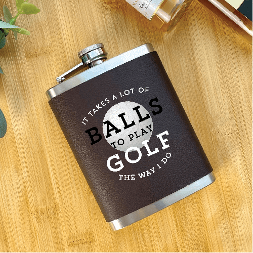 Takes A Lot of Balls Golfing Hip Flask