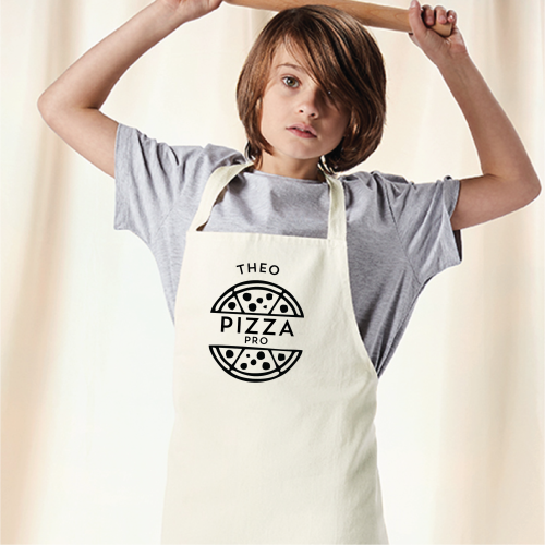 Personalised Pizza Pro Apron For Kids
