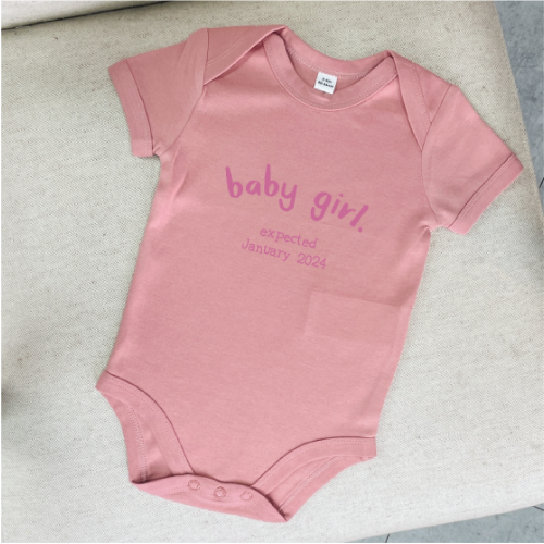 Baby Girl Pregnancy Announcement Baby Vest