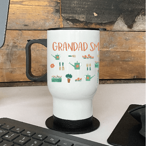 Personalised Gardeners Travel Coffee Mug