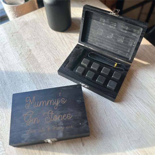 Personalised Gin Stones Gift Set