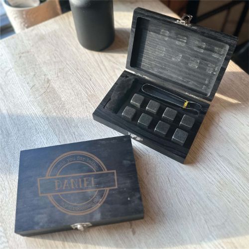 Personalised Groomsman Whisky Stones Gift Set