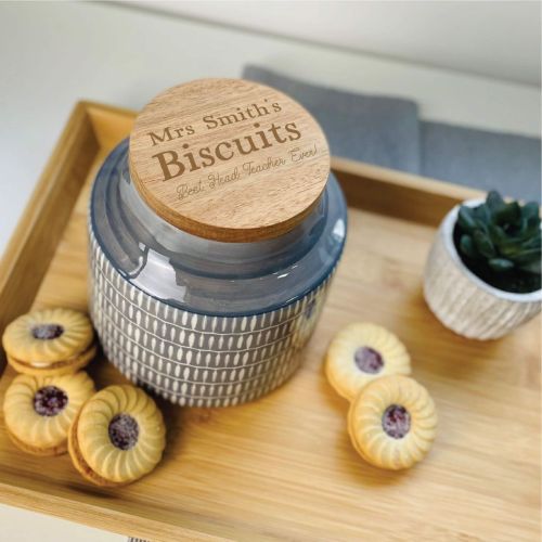 Personalised Teachers Biscuit Treat Jar