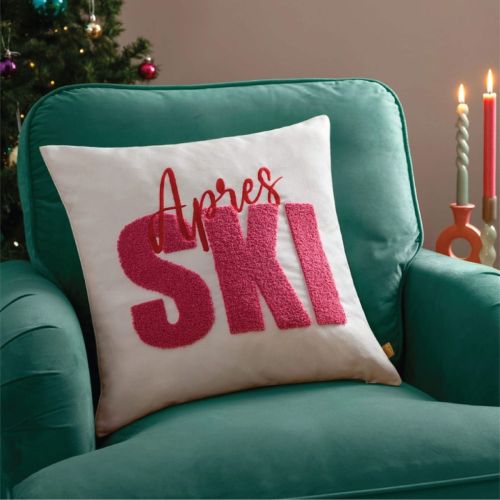 Après Ski Tufted Cushion - Snow