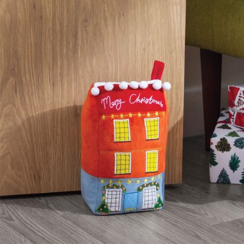 Christmas Spirit House Festive Door Stop