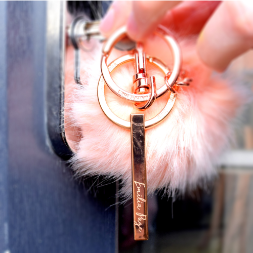 Personalised Engraved Bar Keyring