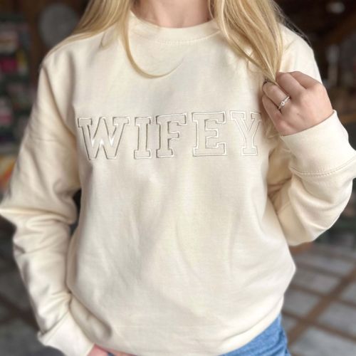 Varsity Wifey Sweatshirt Jumper