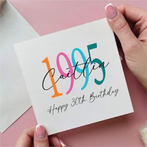 Personalised Birth Year 30th Birthday Card