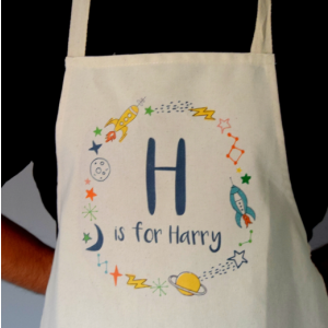 Personalised Children`s Space Apron