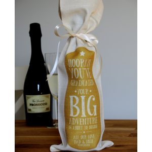 Personalised Graduation Bottle Bag