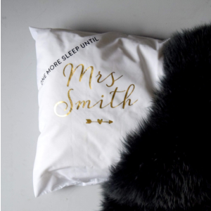 Personalised One More Sleep Wedding Day Pillowcase