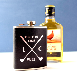 Personalised Hole in One Golfing Hip Flask