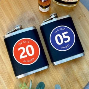 Personalised Skiing Piste Marker Hip Flask