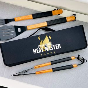 Personalised Meat Master Barbecue Tool Set