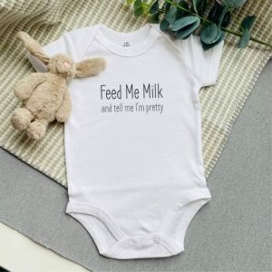 Feed Me Milk Baby Vest