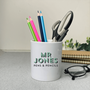 Personalised Shadow Teacher Pen Pot