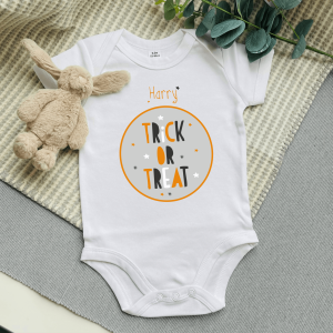 Personalised Trick or Treat Baby Vest