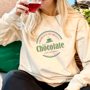 Personalised Hot Chocolate Logo Christmas Jumper