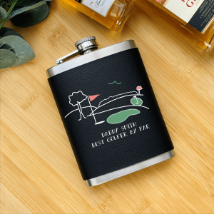 Personalised Best Golfer By Par Hip Flask