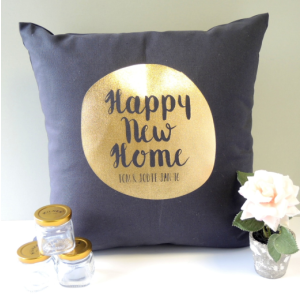 Happy New Home Personalised Cushion