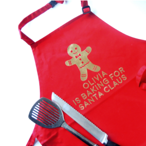 Personalised Kids Gingerbread Christmas Apron