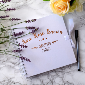 Personalised Christening Guest Book