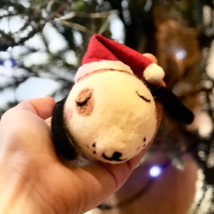 Christmas Dog Felt Hanging Decoration