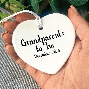 Personalised Grandparents To Be Announcement Decoration