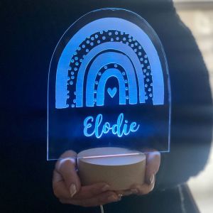 Personalised Rainbow Light Up LED Sign
