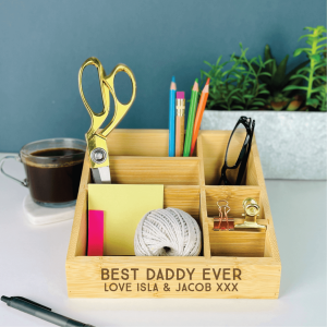 Personalised Best Daddy Desk Tidy