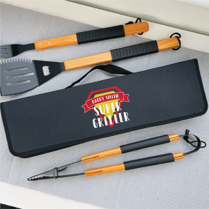 Personalised Super Griller BBQ Tool Set