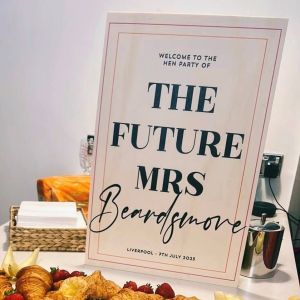 Wooden Personalised Future Mrs Hen Party Sign
