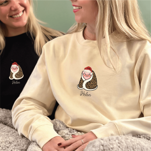 Leopard Print Pigs In Blanket Christmas Jumper