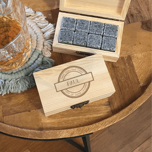 Personalised Best Grandad Ever Whisky Stones Gift