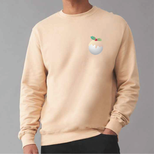 Personalised Golf Christmas Pudding Jumper