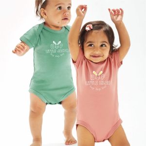 Personalised Hop Little Bunny Baby Vest