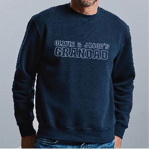Personalised Varsity Kids Grandad Jumper
