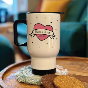 Personalised Bonus Mum Step Mum Travel Coffee Mug