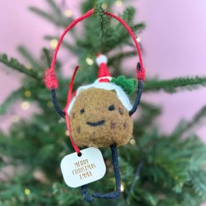 Personalised Skipping Rope Christmas Pudding Decoration