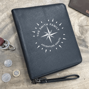 Personalised Compass Family Travel Wallet