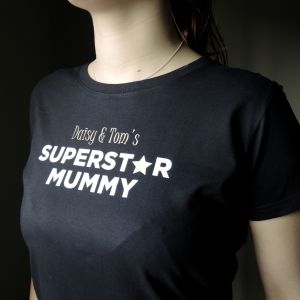 Personalised Superstar Mummy T-shirt