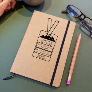 Personalised Ski Pass Travel Journal